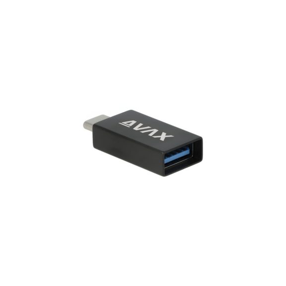 Avax AD602 USB-C apa -> USB-A anya OTG adapter fekete
