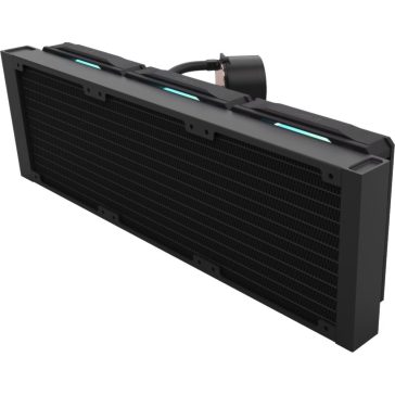   FSP AE36-B processzor vízhűtés, 3 × 120 mm-es ventilátor, ARGB világítás, végtelen tükör dizájn, fekete
