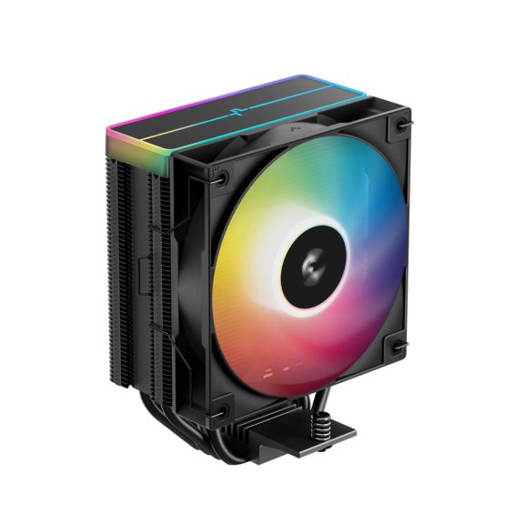DeepCool AG400 BK ARGB V2 CPU léghűtő, ARGB világítás, 4 hőcső, fekete - R-AG400-BKAMMN-GJD