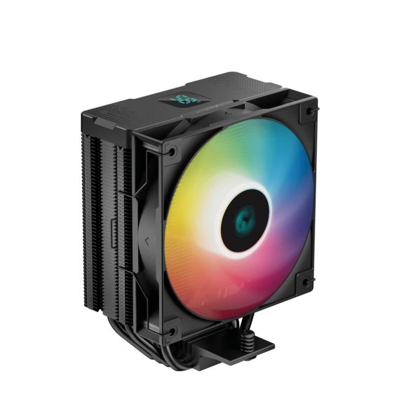 DeepCool AG400 DIGITAL BK ARGB CPU hűtő kijelzővel és ARGB világítással Intel és AMD processzorokhoz