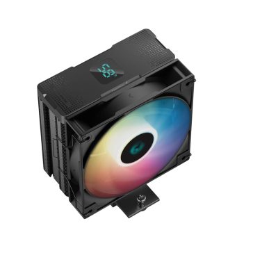 DeepCool AG400 DIGITAL BK ARGB CPU hűtő kijelzővel és ARGB világítással Intel és AMD processzorokhoz
