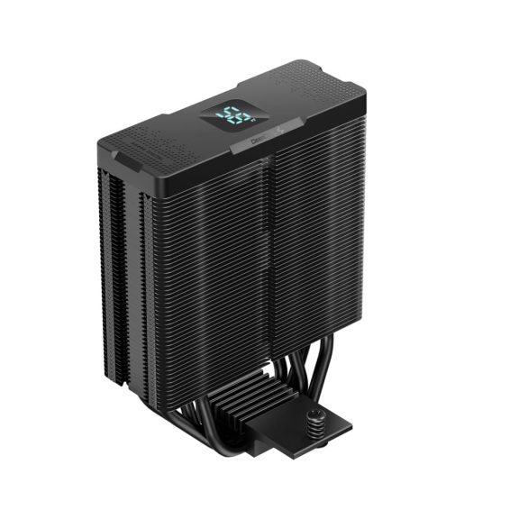 DeepCool AG400 DIGITAL BK ARGB CPU hűtő kijelzővel és ARGB világítással Intel és AMD processzorokhoz
