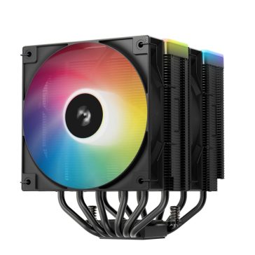 Deepcool AG620 BK ARGB V2 fekete dupla tornyos CPU hűtő