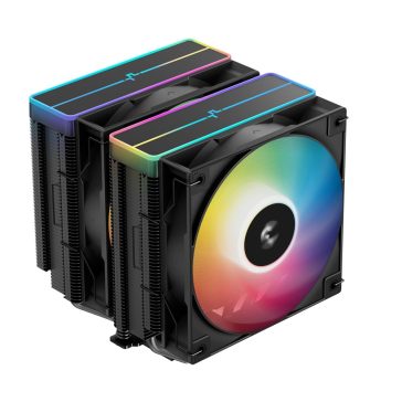 Deepcool AG620 BK ARGB V2 fekete dupla tornyos CPU hűtő