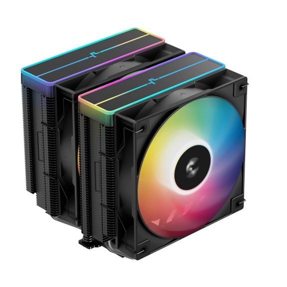 Deepcool AG620 BK ARGB V2 fekete dupla tornyos CPU hűtő