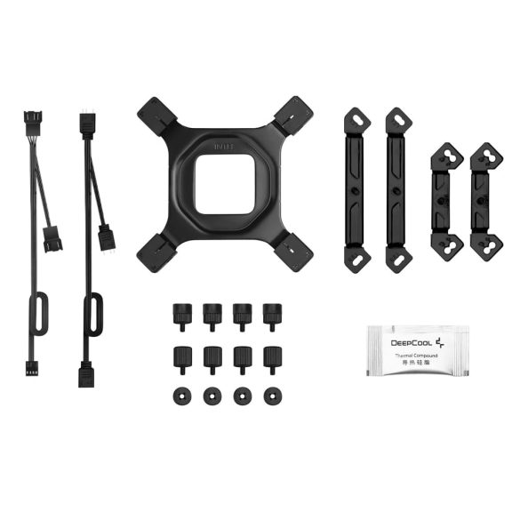 Deepcool AG620 BK ARGB V2 fekete dupla tornyos CPU hűtő