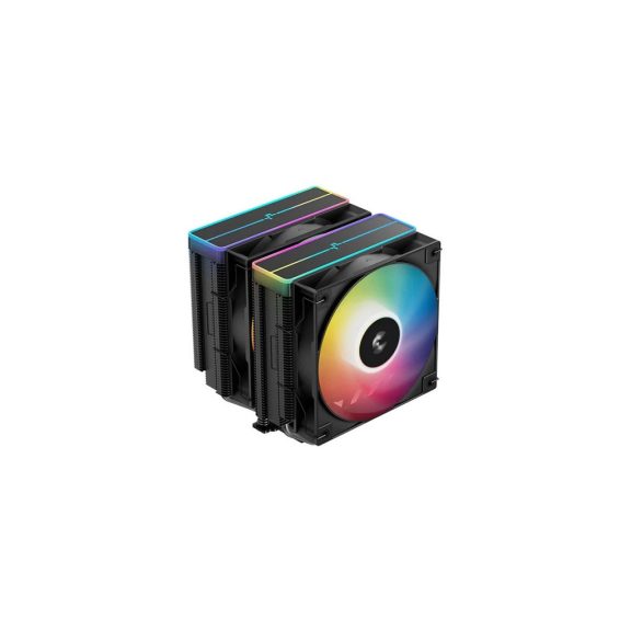 Deepcool AG620 BK ARGB V2 fekete dupla tornyos CPU hűtő