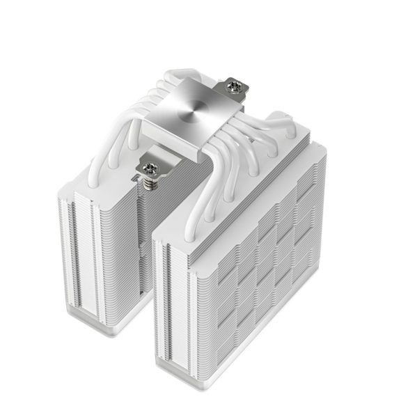 Deepcool AG620 ARGB V2 processzor hűtő, torony, 2x120 mm, PWM, ARGB, fehér