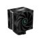 DeepCool AK400 ZERO DARK PLUS CPU hűtő két ventilátorral és 220W teljesítménnyel Intel és AMD processzorokhoz