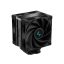 DeepCool AK400 ZERO DARK PLUS CPU hűtő két ventilátorral és 220W teljesítménnyel Intel és AMD processzorokhoz