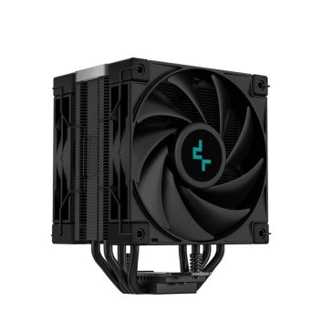 DeepCool AK400 ZERO DARK PLUS CPU hűtő két ventilátorral és 220W teljesítménnyel Intel és AMD processzorokhoz