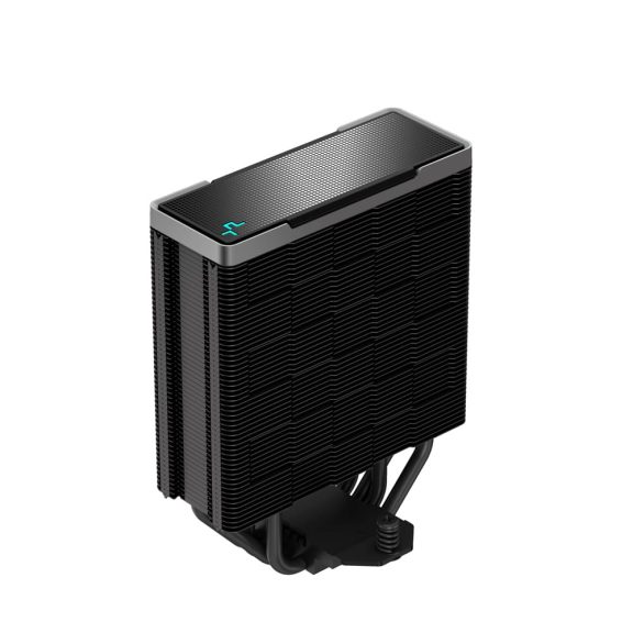 DeepCool AK400 ZERO DARK PLUS CPU hűtő két ventilátorral és 220W teljesítménnyel Intel és AMD processzorokhoz