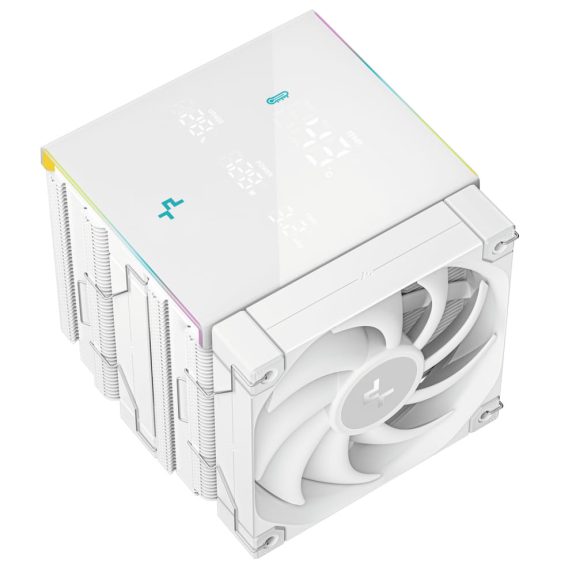 DeepCool AK620 DIGITAL PRO WH CPU léghűtő, digitális kijelző, ARGB világítás, fehér - R-AK620-WHAPMN-G