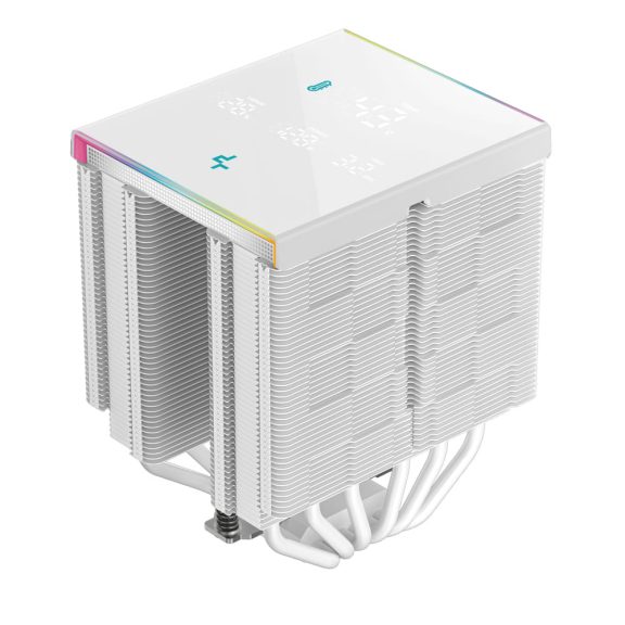 DeepCool AK620 DIGITAL PRO WH CPU léghűtő, digitális kijelző, ARGB világítás, fehér - R-AK620-WHAPMN-G