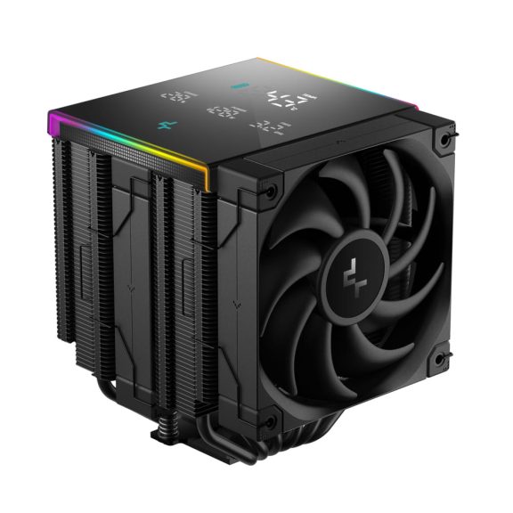 DeepCool AK620 DIGITAL PRO CPU léghűtő, digitális kijelző, ARGB világítás, fekete - R-AK620-BKAPMN-G