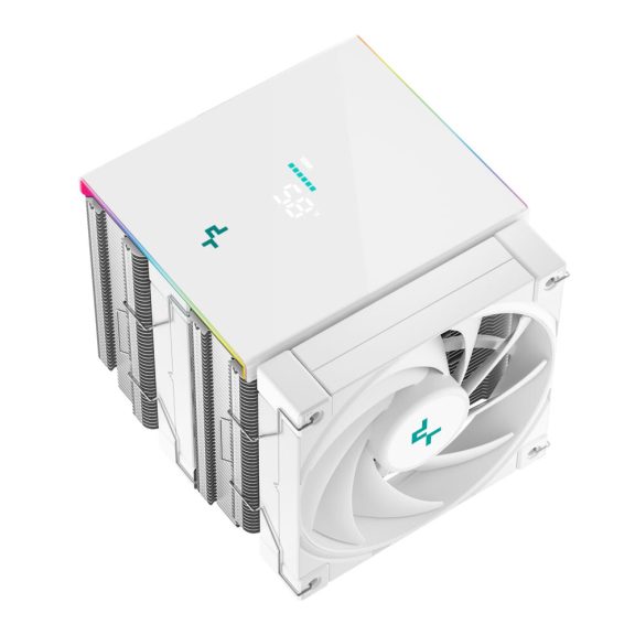 DeepCool AK620 DIGITAL SE WH CPU léghűtő, digitális kijelző, ARGB világítás, fehér - R-AK620-WHADMN-GJD
