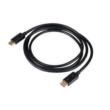   Akyga DisplayPort apa / apa kábel, 1.8 m, aranyozott, fekete - AK-AV-10