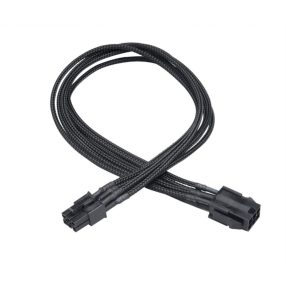   Akasa FLEXA V6 VGA tápkábel hosszabbító, 6-pin, 40cm, fekete - AK-CBPW07-40BK