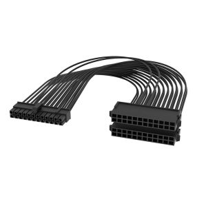   Akasa ATX 24-Pin tápkábel elosztó, dual PSU adapter, 18 AWG, 30 cm, 2 db-os csomag - AK-CBPW25-KT02