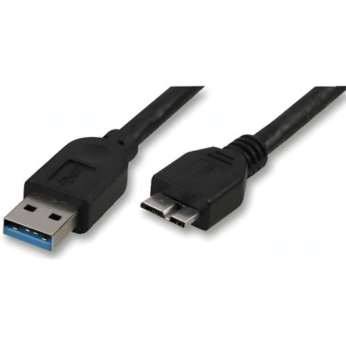 Akasa USB 3.0 Type-A - micro-B kábel 1.0 m - AK-CBUB04-10BK