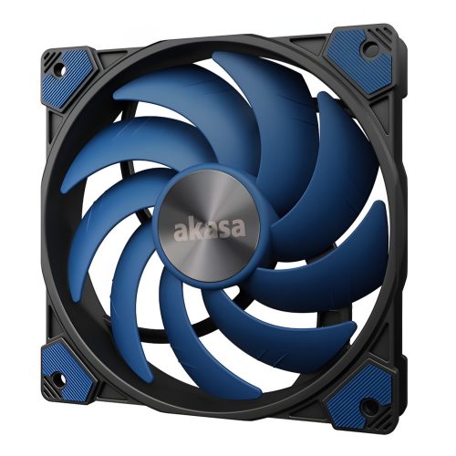Akasa Alucia SC14 140mm PWM ventilátor óceánkék színben, halk és nagy teljesítményű hűtéshez