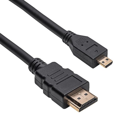 Akyga HDMI - micro HDMI 1.4 kábel 1.5 m, fekete, AK-HD-15R