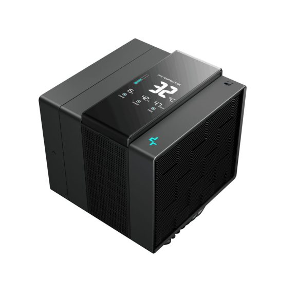 DeepCool ASSASSIN IV VC VISION CPU léghűtő, vapor chamber, digitális kijelző, fekete - R-ASN4-BKNVMD-G