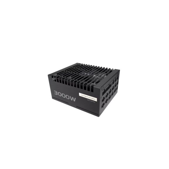 ASUS Pro WS 3000W Platinum professzionális 80 Plus Platinum tápegység, 3000W teljesítménnyel és ATX 3.1 támogatással.