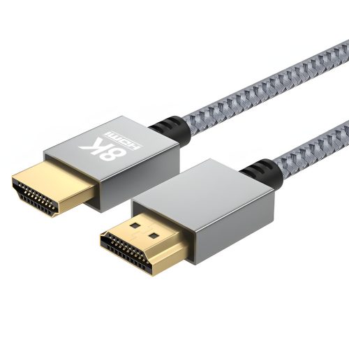 AVAX HDMI 2.1 kábel, 2.0 m, 8K/60Hz, ultravékony, asztroszürke - AV900 PRIME