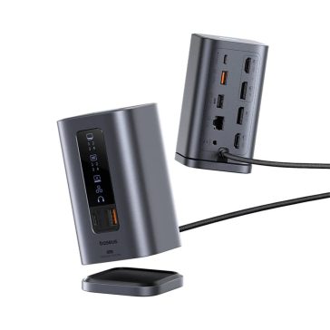  Baseus Spacemate 11 az 1-ben dokkolóállomás, 3 kijelző támogatás, 100W PD, szürke