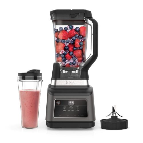 Ninja BN750EU 2in1 turmixgép Auto-iQ funkcióval, smoothie pohárral és rozsdamentes pengékkel