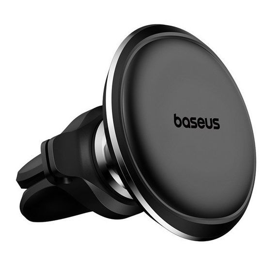 Baseus Magnetic szellőzőrácsra rögzíthető autós telefontartó, fekete