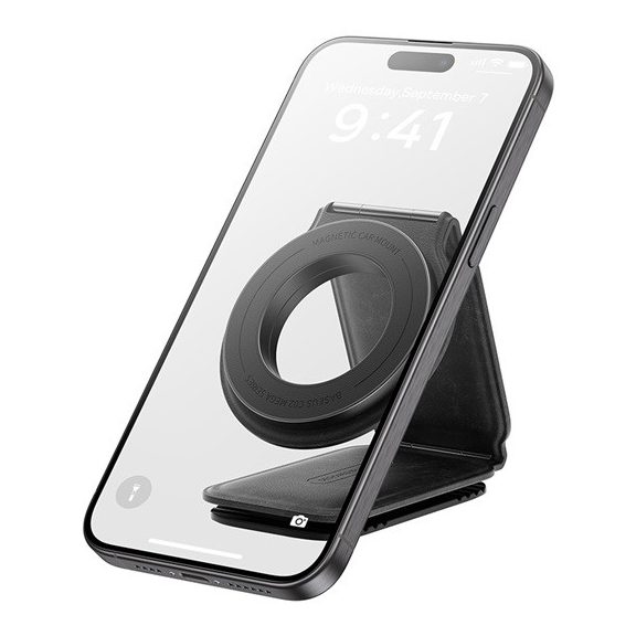 Baseus PrimeTrip C02 Mega Magnetic műszerfalra rögzíthető autós telefontartó, fekete