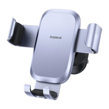   Baseus Metal Age Go Gravity szellőzőrácsra rögzíthető gravitációs autós telefontartó, szürke