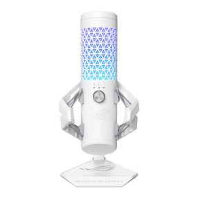 ROG Carnyx porcelánfehér kondenzátoros mikrofon Aura Sync RGB-világítással