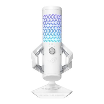 ROG Carnyx porcelánfehér kondenzátoros mikrofon Aura Sync RGB-világítással