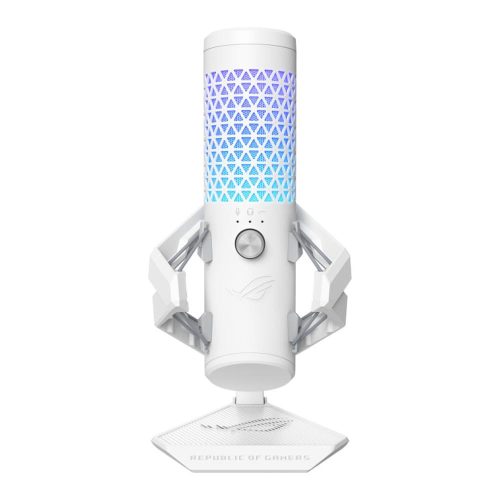 ROG Carnyx porcelánfehér kondenzátoros mikrofon Aura Sync RGB-világítással