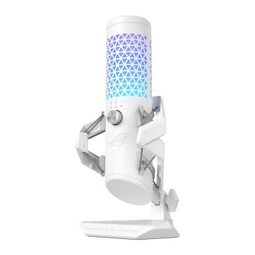 ROG Carnyx porcelánfehér kondenzátoros mikrofon Aura Sync RGB-világítással