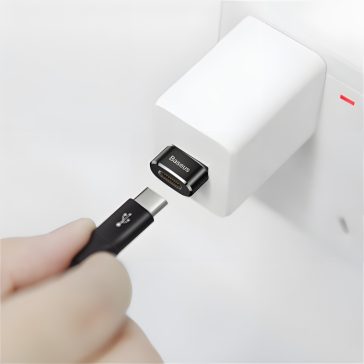 Baseus CAAOTG-01 USB Type-C adapter 3A fekete