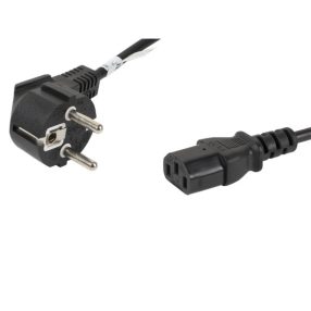 Lanberg CEE 7/7->IEC 320 C13 tápkábel 1,8 m, VDE fekete