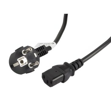 Lanberg CEE 7/7 - IEC 320 C13 tápkábel - 3m - fekete