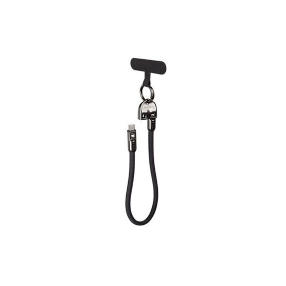 Lanberg USB-C (M/M) 2.0 kábel, 0,3M, nyakpánt/kulcstartó, 240W