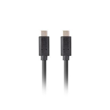   Lanberg USB-C (M/M) 3.1 Gen 2 kábel, 0,5 m, 10 Gb/s PD 100W, fekete