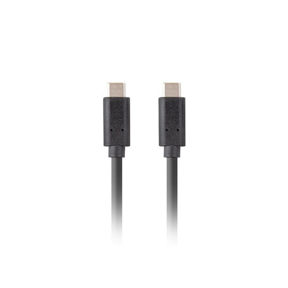 Lanberg USB-C (M/M) 3.1 Gen 2 kábel, 0,5 m, 10 Gb/s PD 100W, fekete