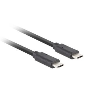   Lanberg USB-C (M/M) 3.1 Gen 2 kábel, 0,5 m, 10 Gb/s PD 100W, fekete