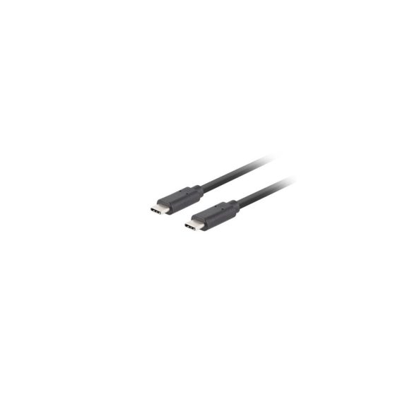 Lanberg USB-C (M/M) 3.1 Gen 2 kábel, 0,5 m, 10 Gb/s PD 100W, fekete