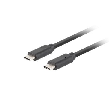   Lanberg USB-C (M/M) 3.1 Gen 2 kábel, 1,8 m, 10 Gb/s PD 100W, fekete
