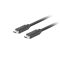 Lanberg USB-C (M/M) 3.1 Gen 2 kábel, 1,8 m, 10 Gb/s PD 100W, fekete