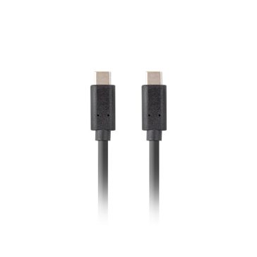   Lanberg USB-C (M/M) 3.1 Gen 2 kábel, 1,8 m, 10 Gb/s PD 100W, fekete