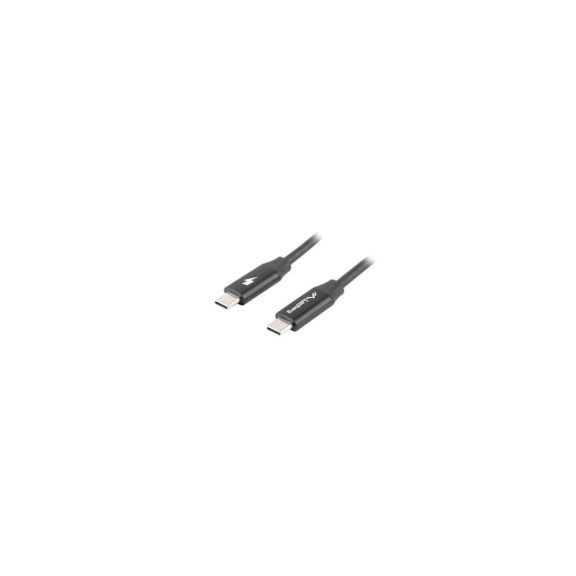 Lanberg USB-C (M/M) 2.0 kábel, 1,8 m, Quick Charge 4.0 ,fekete